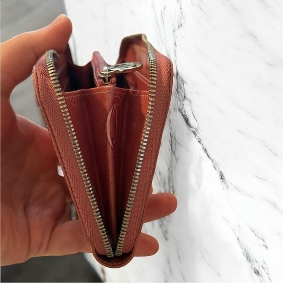 Cartier Pink Embossed Wallet